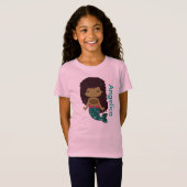 Gepersonaliseerde Mermaid Girl's shirt (Voorkant volledig)