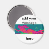 gepersonaliseerde mermaid magnet (Voorkant / Achterkant)