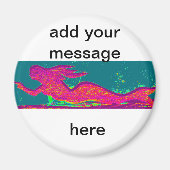 gepersonaliseerde mermaid magnet (Voorkant)