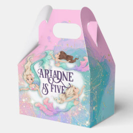 Gepersonaliseerde Mermaid Party Boxes Bedankdoosjes
