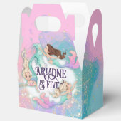 Gepersonaliseerde Mermaid Party Boxes Bedankdoosjes (Open)