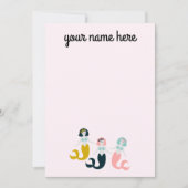 Gepersonaliseerde Mermaid Stationery Notecards Kaart (Voorkant)
