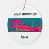 gepersonaliseerde mermaïde versiering keramisch ornament (Links)