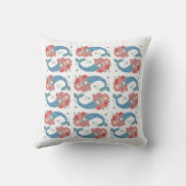 Gepersonaliseerde mermaïdekussen kussen (Achterkant)