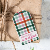 Gepersonaliseerde Merry and Bright Christmas Gift  Cadeaulabel