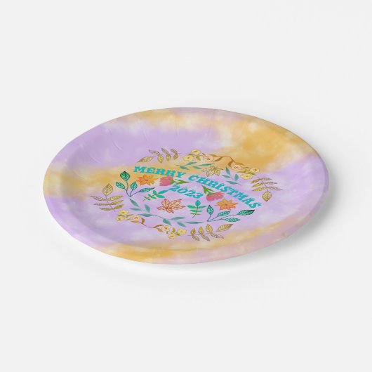 GEPERSONALISEERDE MERRY CHRISTMAS 2023 PAPIEREN BORDJE (Gekanteld)