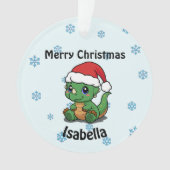 Gepersonaliseerde Merry Christmas Acryl Ornament (voorkant)