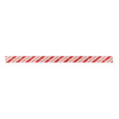 Gepersonaliseerde Merry Christmas Candy Cane Strip Satijnen Lint (Voorkant)