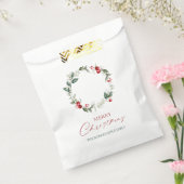 Gepersonaliseerde Merry Christmas Favoriete Bag Bedankzakje (Gezegeld)