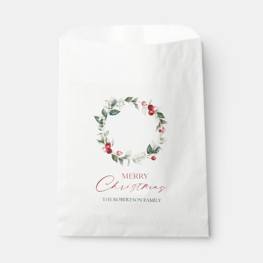 Gepersonaliseerde Merry Christmas Favoriete Bag Bedankzakje (Voorkant)