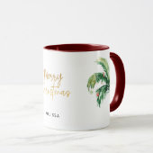 Gepersonaliseerde Merry Christmas Feestdagen Palmb Mok (Voorkant rechts)