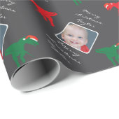 Gepersonaliseerde Merry Christmas-fotonaam Cadeaupapier (Rol Hoek)