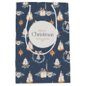 Gepersonaliseerde Merry Christmas Gift Bag Medium Cadeauzakje (Voorkant)