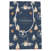 Gepersonaliseerde Merry Christmas Gift Bag Medium Cadeauzakje (Voorkant)