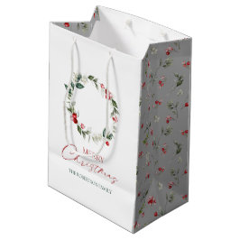 Gepersonaliseerde Merry Christmas Gift Bag Medium Cadeauzakje