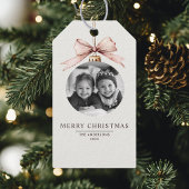 Gepersonaliseerde Merry Christmas Gift Label met F Cadeaulabel
