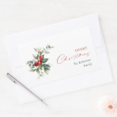 Gepersonaliseerde Merry Christmas Gift Stickers (Envelop)