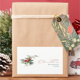 Gepersonaliseerde Merry Christmas Gift Stickers