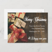 Gepersonaliseerde Merry Christmas Kaart Familie Vr (Voorkant / Achterkant)