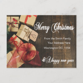Gepersonaliseerde Merry Christmas Kaart Familie Vr