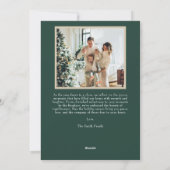 Gepersonaliseerde Merry Christmas Kaart met Foto + (Achterkant)