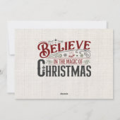 Gepersonaliseerde Merry Christmas Kaart met foto's (Achterkant)