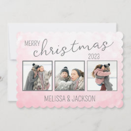Gepersonaliseerde Merry Christmas Kaart met foto's