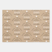 Gepersonaliseerde Merry Christmas Kraft Monogram v Inpakpapier Vel (Voorkant 3)