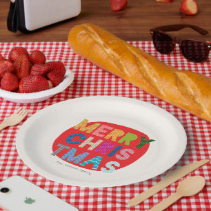 Gepersonaliseerde Merry Christmas Paper Bord