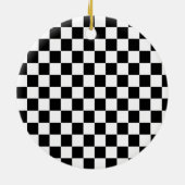 Gepersonaliseerde Merry Christmas Race Car thema Keramisch Ornament (Achterkant)