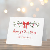 Gepersonaliseerde Merry Christmas Schattigee Coque Kaart