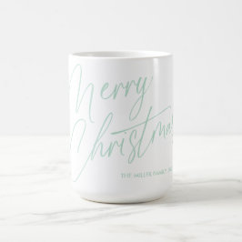 Gepersonaliseerde Merry Christmas Script Mok | Cus