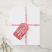 Gepersonaliseerde Merry Christmas sterrengift labe Cadeaulabel (Met Touw)