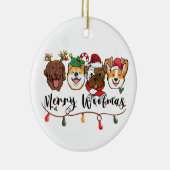 Gepersonaliseerde Merry Woofmas Ornament (Rechts)