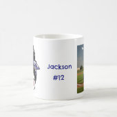 Gepersonaliseerde Messy Bun Baseball Mom Koffiemok (Center)