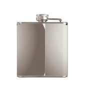 Gepersonaliseerde met honkbal gevulde maatkolf heupfles (Achterkant)