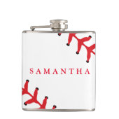 Gepersonaliseerde met honkbal gevulde maatkolf heupfles (Voorkant)