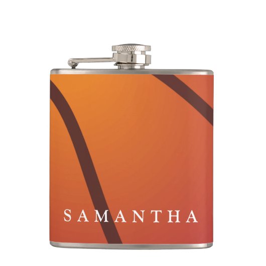 Gepersonaliseerde met honkbal gevulde maatkolf heupfles (Voorkant)