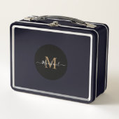 Gepersonaliseerde metalen lunchbox – QR-code en na (Voorkant)