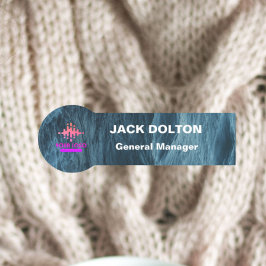 Gepersonaliseerde metalen naambadge voor werknemer naamplaatje