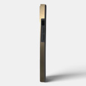 Gepersonaliseerde metalen titanium gouden radiale Case-Mate iPhone case (Achterkant / Links)