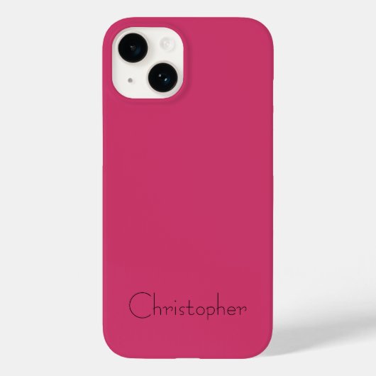 Gepersonaliseerde Metallic licht roze Radiale Text Case-Mate iPhone Case (Achterkant)