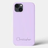 Gepersonaliseerde Metallic licht violette radiale  Case-Mate iPhone Case (Achterkant)