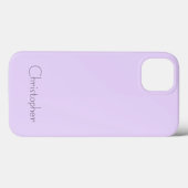 Gepersonaliseerde Metallic licht violette radiale  Case-Mate iPhone Case (Achterkant (horizontaal))