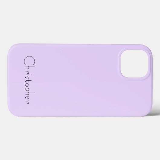 Gepersonaliseerde Metallic licht violette radiale  Case-Mate iPhone Case (Achterkant (horizontaal))