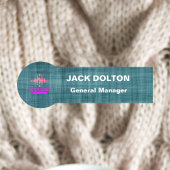 Gepersonaliseerde Metallic Naam Badge voor Werknem