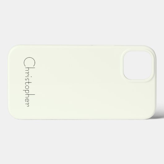 Gepersonaliseerde Metallic Witte Titanium Radiale  Case-Mate iPhone Case (Achterkant (horizontaal))