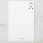Gepersonaliseerde metselaar pot monogram briefpapi briefpapier (Voorkant)