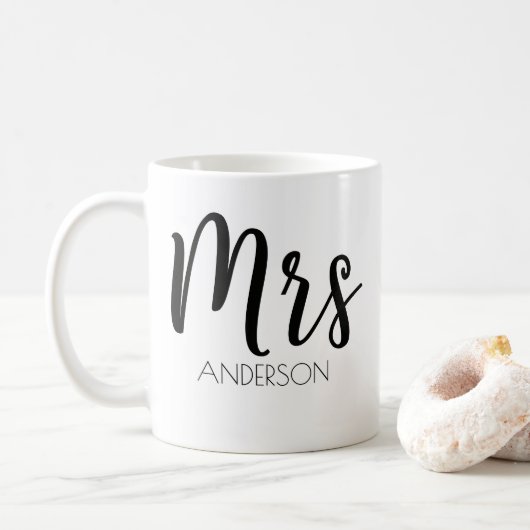 Gepersonaliseerde mevrouw Coffee-Mok Koffiemok (Met donut)