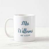 Gepersonaliseerde mevrouw Est Your Date Bride Gift Koffiemok (Links)